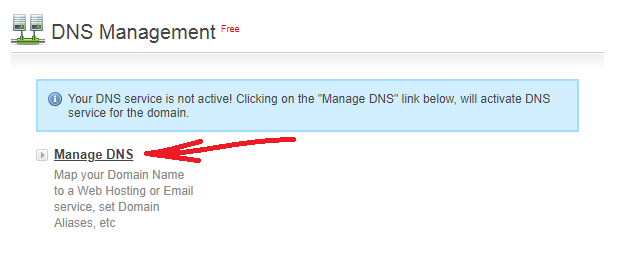 DNS yönetimini bulma